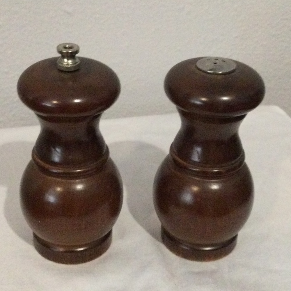 Verity Southall Wooden Salt and Pepper Shakers